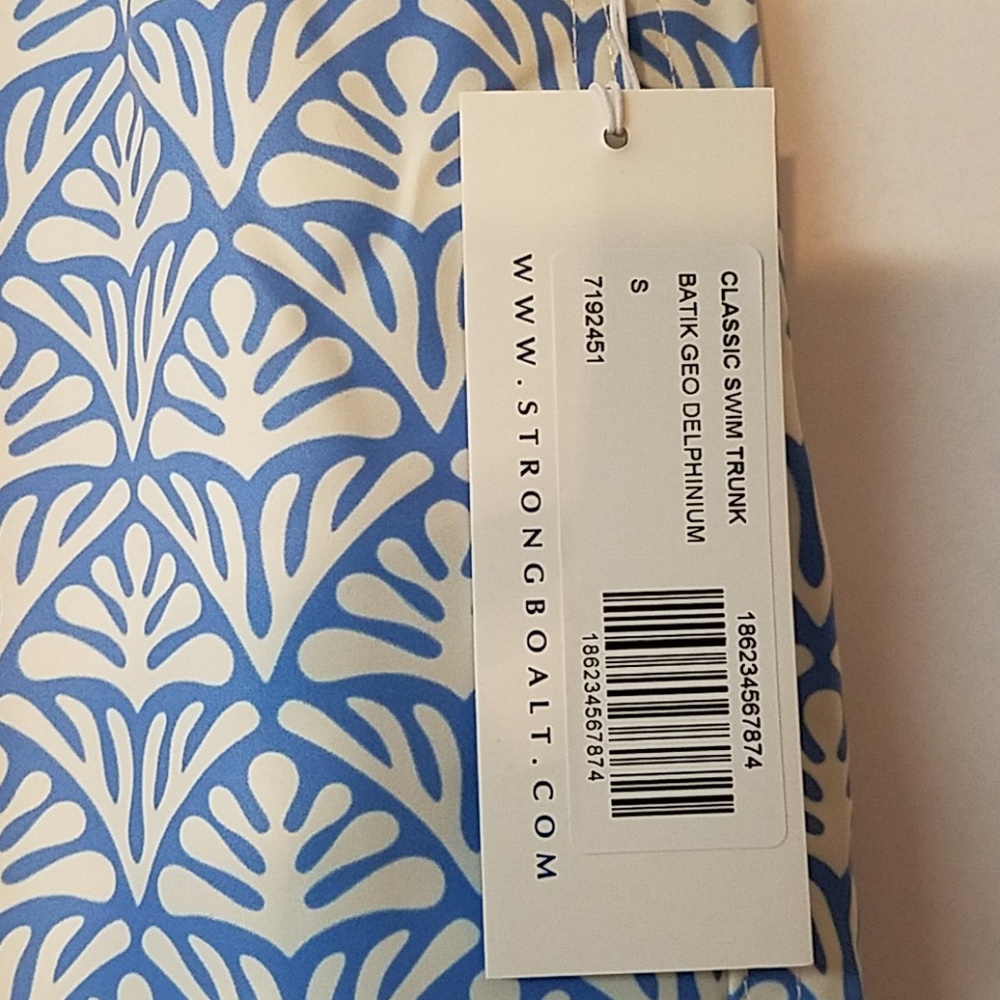 SOLD Strong Boalt Batik Geo Classic Swim Trunk - Picture 3 of 7